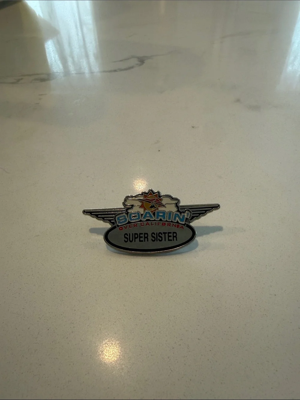 Soarin Over California 'Super Sister' Enamel Pin - Silver & Multicolor - Disney